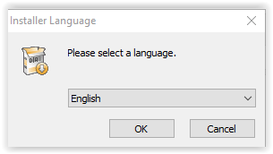 Dia installation language selection