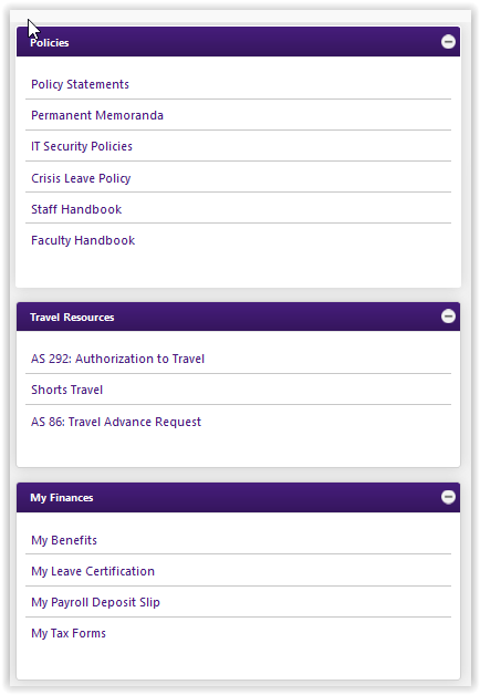 Staff Resources in myLSU