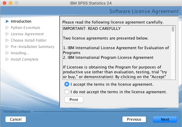 software license agreement window