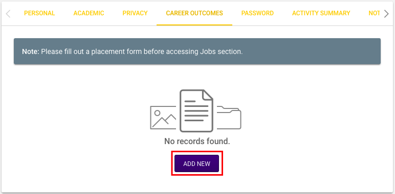 student document screen with browse and submit highlighted