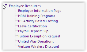 myLSU Portal Employee Resources expanded with HRM Training Programs highlighted