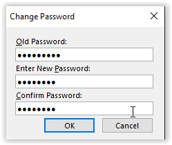 confirm password window