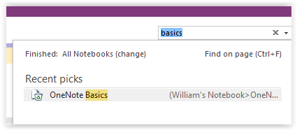 opening one note basics notes