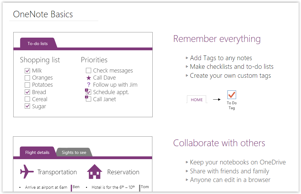 OneNotes basics guide