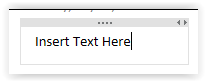 insert text tab