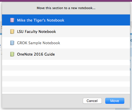 All Notebooks window