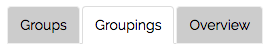 Groupings tab
