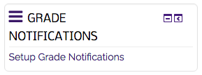 Grade Notifications block