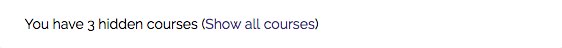 Number of Hidden Courses