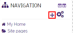 Move icon location in block, to the left of the gear icon