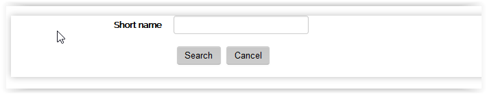 Short name text box