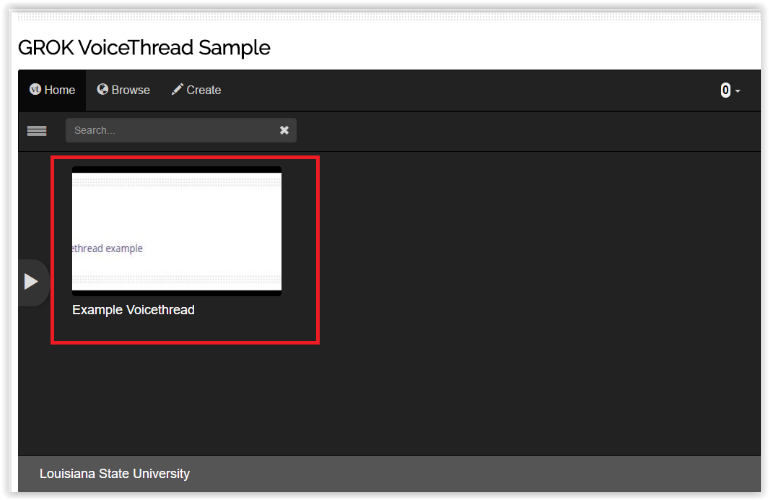 choosing a Voicethread file