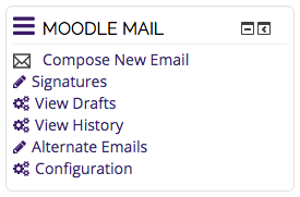 Moodle Mail block