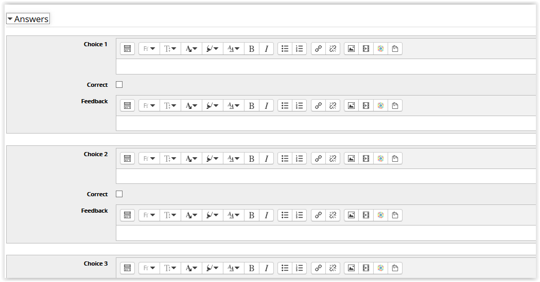 answer settings tab