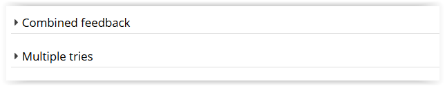 combined feedback and multiple tries setting tabs