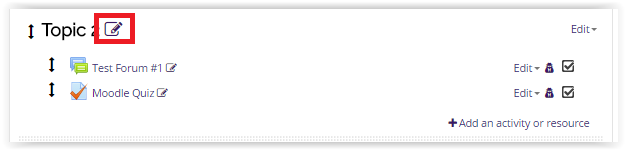 Edit Topic Name icon