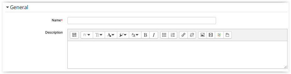 General settings