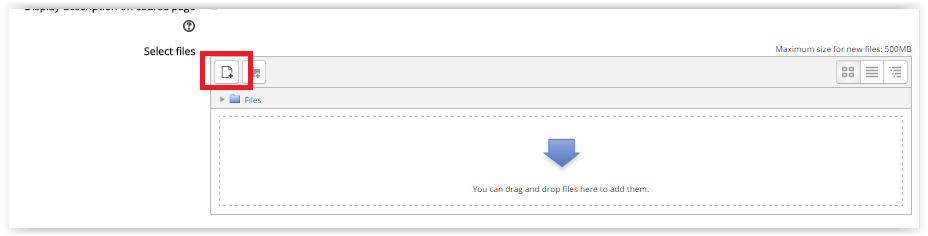 Add File button