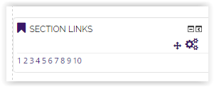section links block