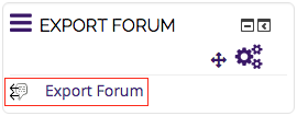 Export Forum option