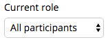 Current Role options