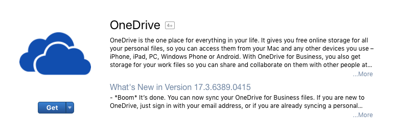 how to install onedrive on mac