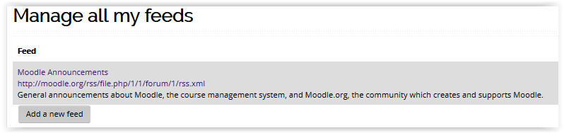 RSS Feed confirmation