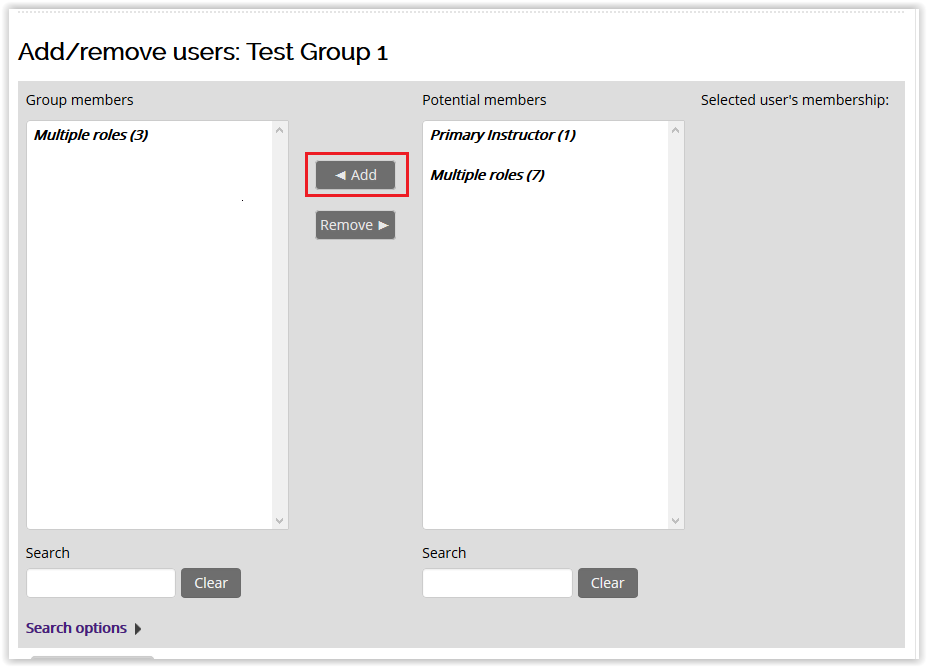 add button on the users window