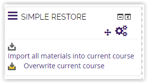 Simple restore window options