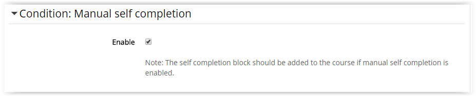 check box to the right of enable