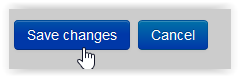 the save changes button
