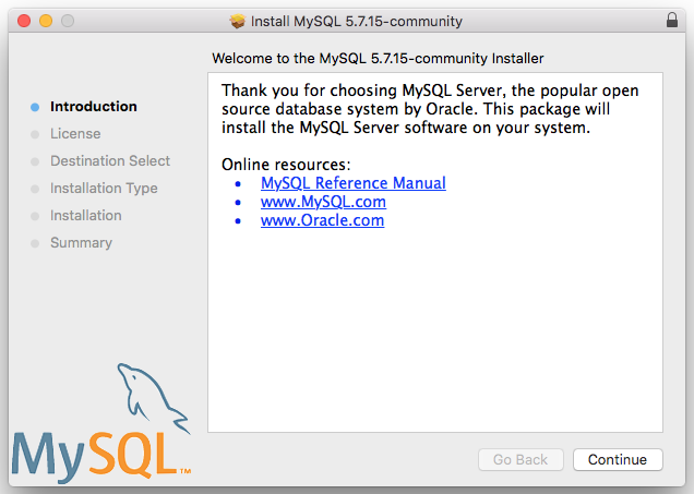 Installation Introduction Window