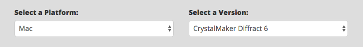 Platform and Version selection