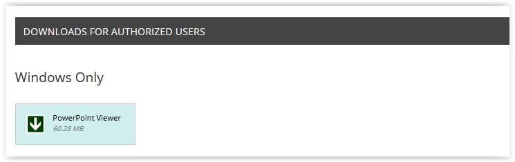 powerpoint viewer tigerware page