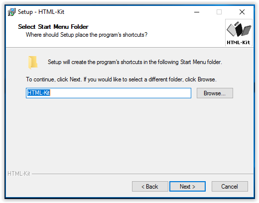 HTML-Kit shorcut folder selection