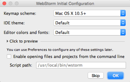 Mac Webstorm