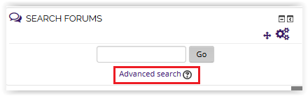 Advanced Search link.