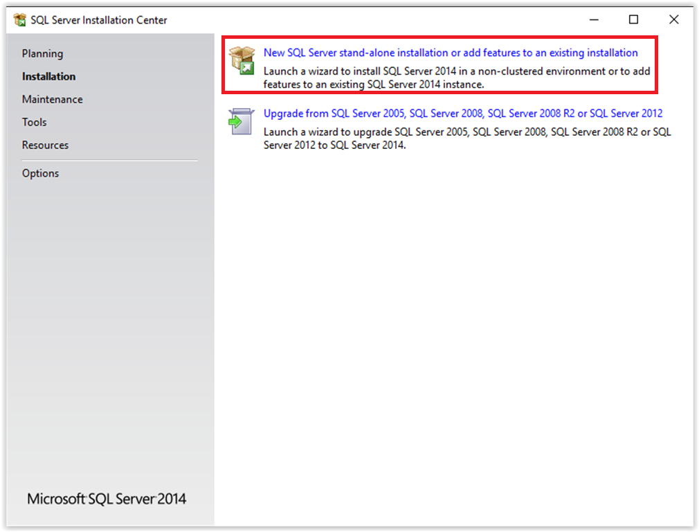 New SQL Server