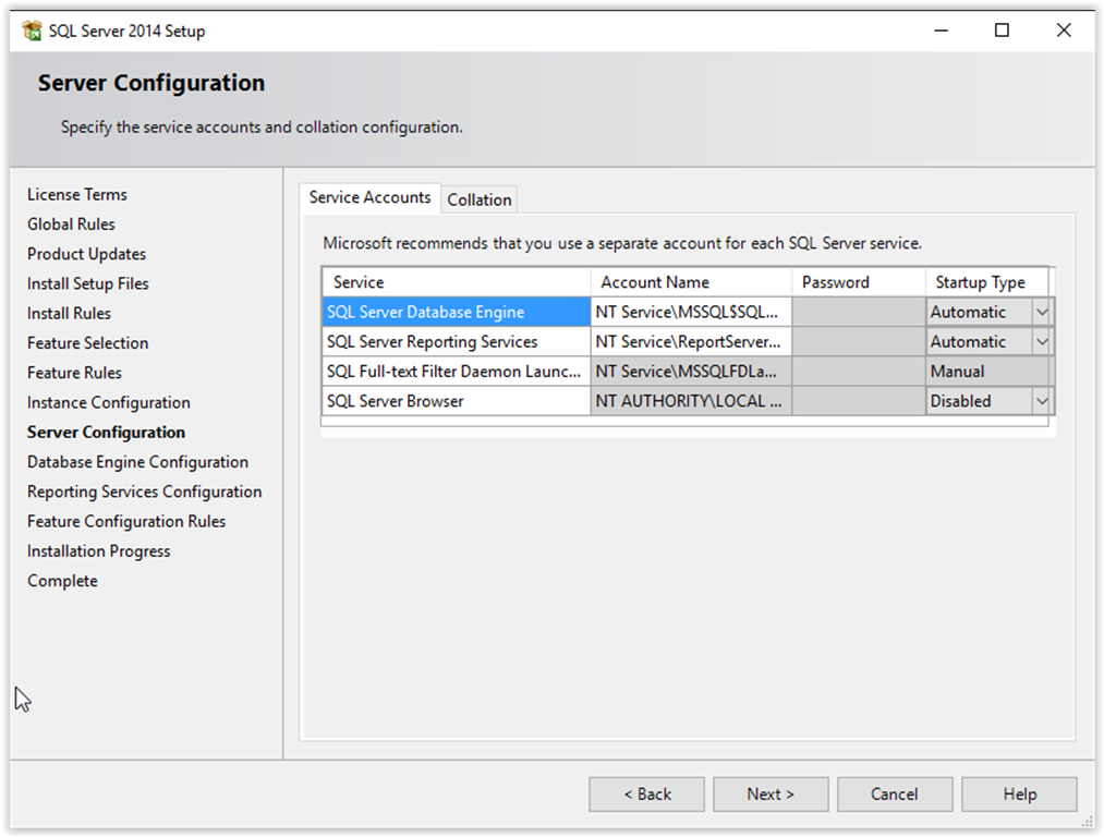 Server Configuration
