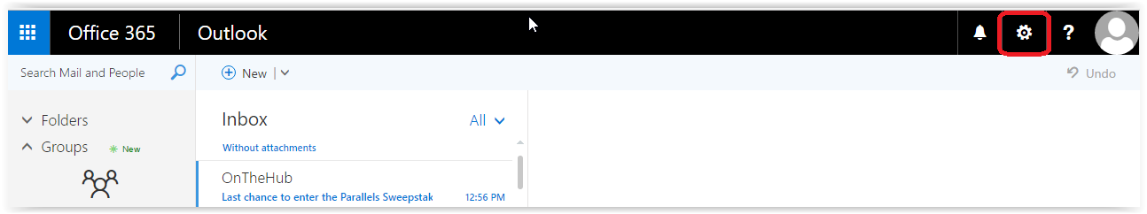 LSUmail settings icon
