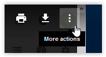 More actions button in Google Drive
