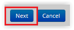 Next button at the bottom of the screen.