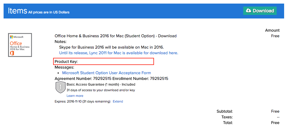 download microsoft home and business 2016 for mac