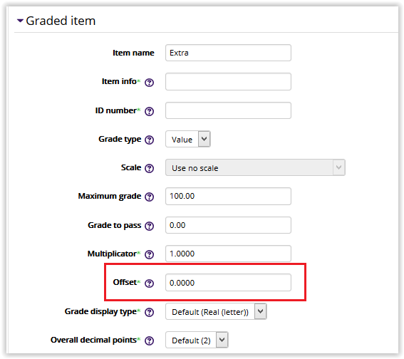 Grade Offset tool