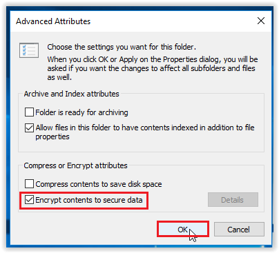 Advanced Attributes settings