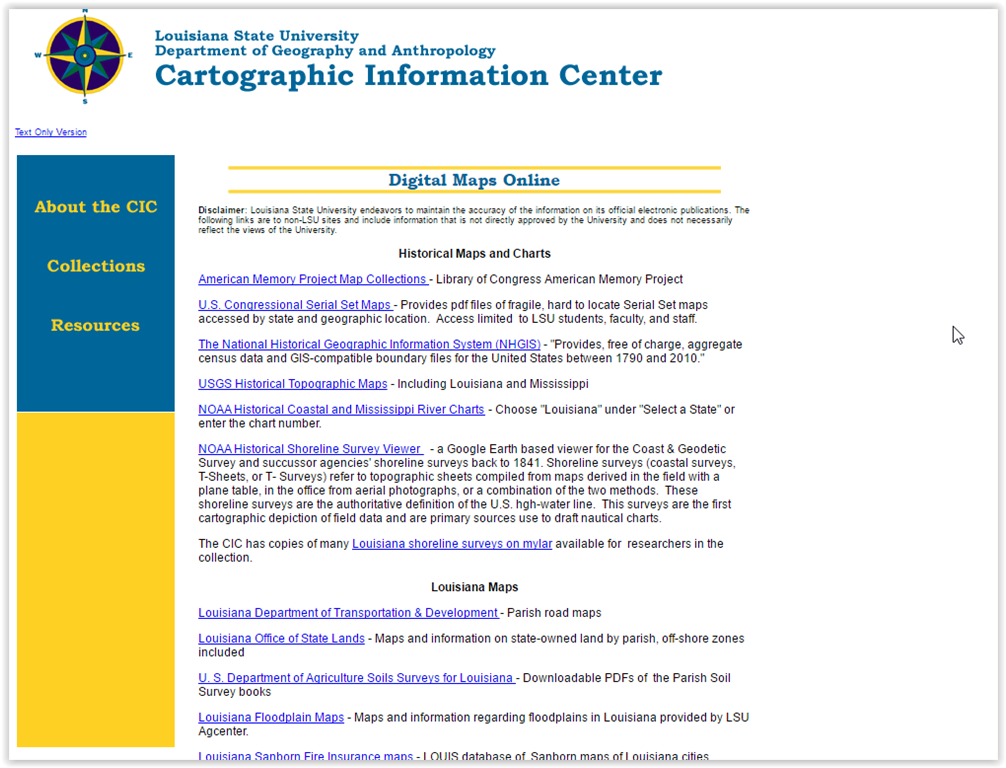 Digital Maps Online options
