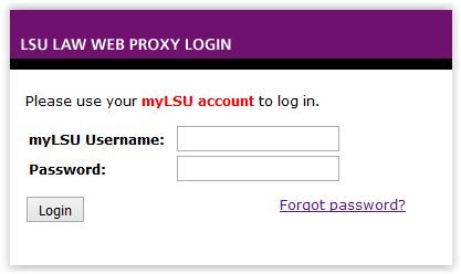 login window