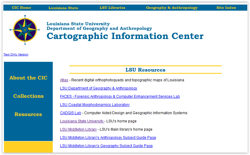 Cartographic LSU Resources