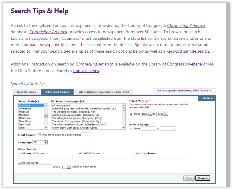 LSU Library: DLNP: Search Tips & Help - GROK Knowledge Base