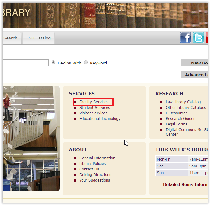 the faculty services option
